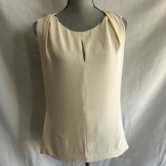 Narciso Rodriguez Tops - Narciso Rodriguez Cream Sleeveless Keyhole Camisole